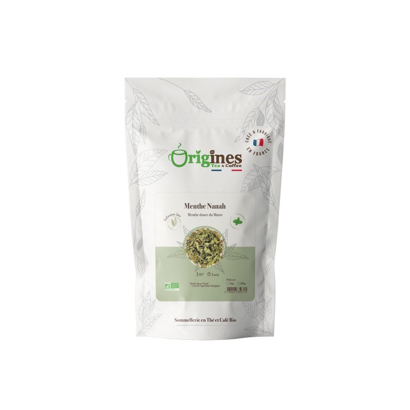 Menthe nanah - infusion bio plante naturelle - sachet 20g