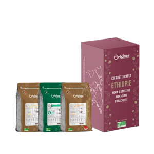 Coffret café en grains bio d'ethiopie - 750g (3x250g)