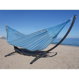 Hamac sur pied azteka xl poligono turquo