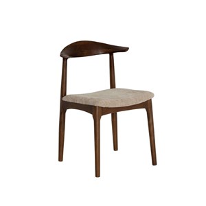 Chaise bois hêtre foncé aline (lot de 2)