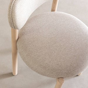 Chaise en hêtre et tissu (lot de 2)