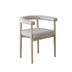 Chaise en bois d'orme et tissu