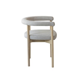 Chaise en bois d'orme et tissu