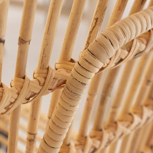 Chaise en rotin et en métal (lot de 2)