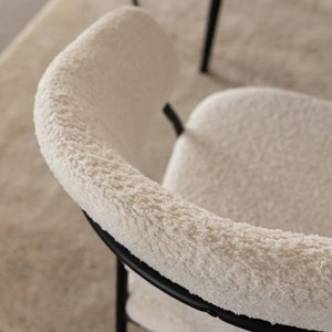Chaises tissu bouclette kanoa