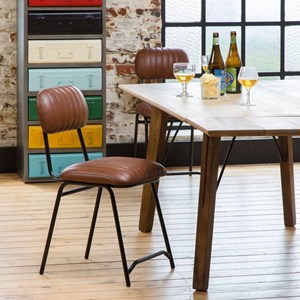 Chaise industrielle &nbsp;dinner&nbsp; (lot de 2)