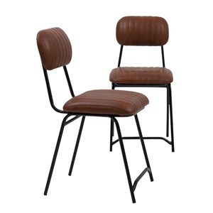 Chaise industrielle &nbsp;dinner&nbsp; (lot de 2)