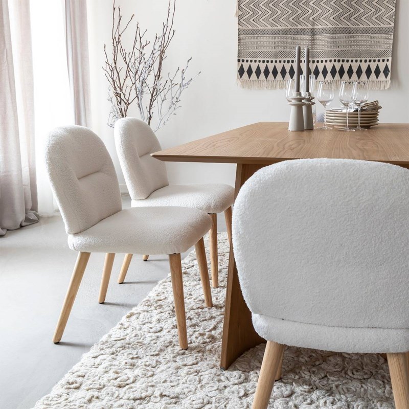 Made In Meubles - Chaise en tissu ayse