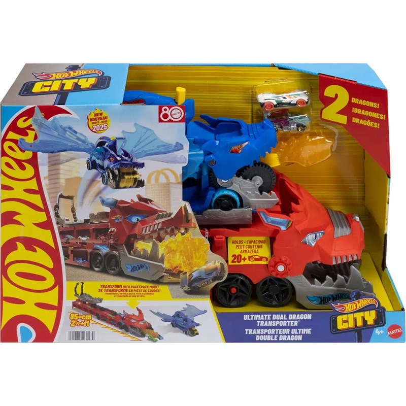 Hot wheels-transporteur 2 en 1 dragons