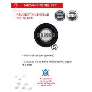 Bistro chef moulin à sel manuel en inox