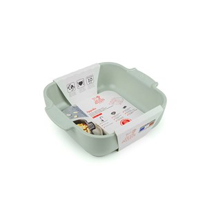 Appolia plat four céramique carré vert