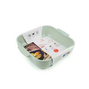 Appolia plat four céramique carré vert