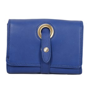 Porte-feuille femme katana cuir sauvage k753105 Bleu foncé