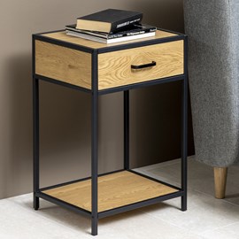 Factory table de chevet style industriel