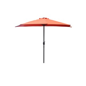 Catane demi parasol de balcon terracotta