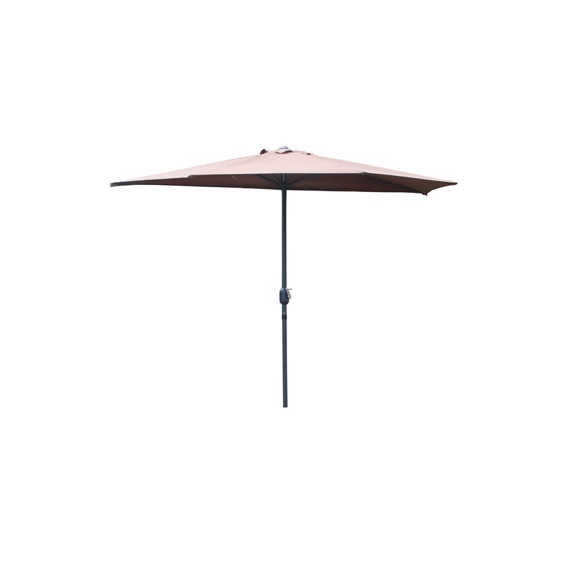 Catane demi parasol de balcon chocolat