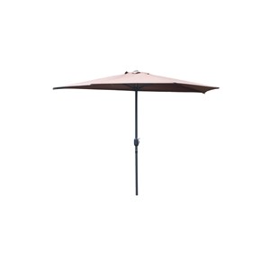 Catane demi parasol de balcon chocolat