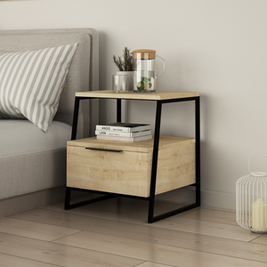 Inka - table de chevet style industriel