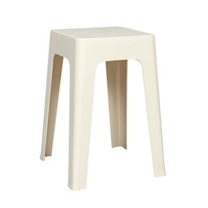 Tabouret empilable crème