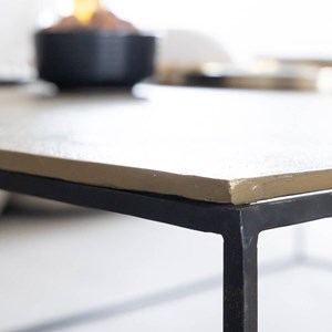 Table basse aluminium