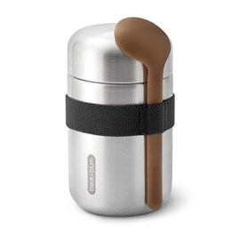 Thermos alimentaire isotherme-noir-400ml-anti-fuite-6h chaud-8h froid- cuillère