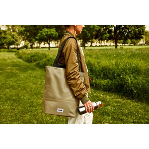 Tote bag isotherme-beige-16l-zippé-compartiment séparés Beige
