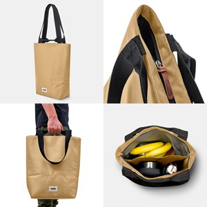 Tote bag isotherme-beige-16l-zippé-compartiment séparés Beige