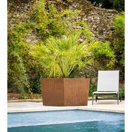 Jardinière big en acier corten