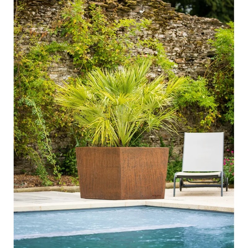 Jardinière big en acier corten