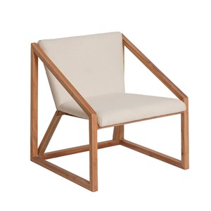 Fauteuil symétrique en bois de mindy