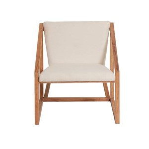 Fauteuil symétrique en bois de mindy