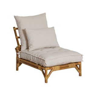 Fauteuil futon en rotin 1 place elisa