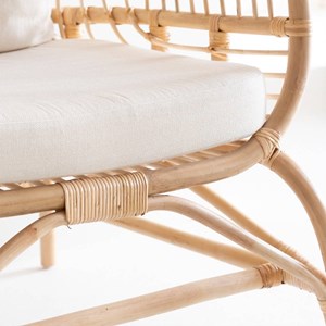Fauteuil confort haut en rotin rattan