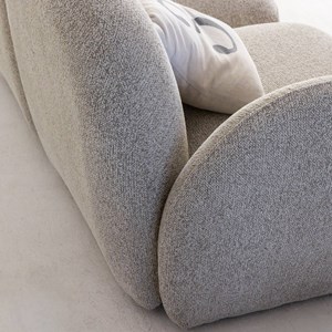 Canapé 3 modules tissu bouclette