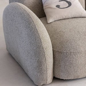 Canapé modulable 2 places tissu bouclette