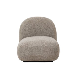 Fauteuil 1 place en tissu bouclette