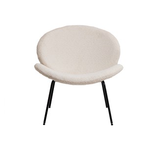 Fauteuil en tissu bouclette