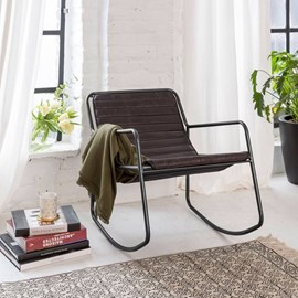 Rocking chair industriel