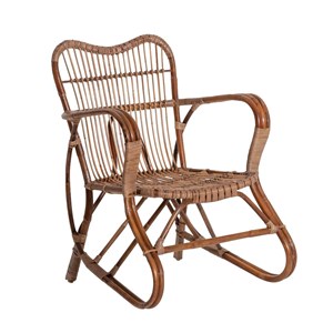 Fauteuil en rotin arrondi rattan