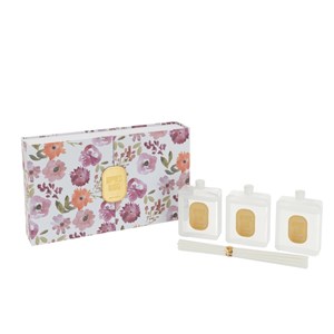 Coffret verre multicolore h.17cm