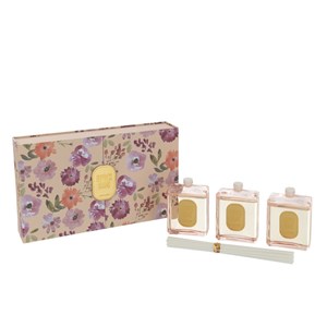 Boite paraffine rose h.13.3cm