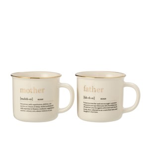 Lot poterie blanc h.8.6cm