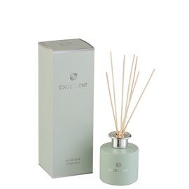 Huile verre vert h.27cm