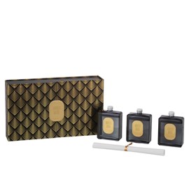 Boxe paraffine noir h.6.5cm