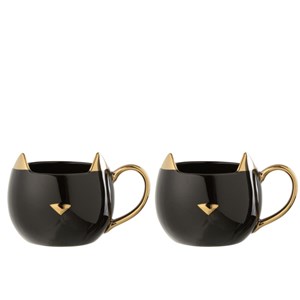 Lot poterie noir h.9cm