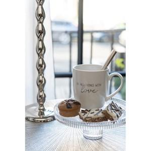 Lot poterie blanc h.10cm