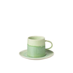 Tasse porcelaine vert h.0.51cm