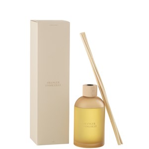 Diffuseur paraffine jaune h.35.5cm