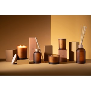 Diffuseur paraffine jaune h.35.5cm