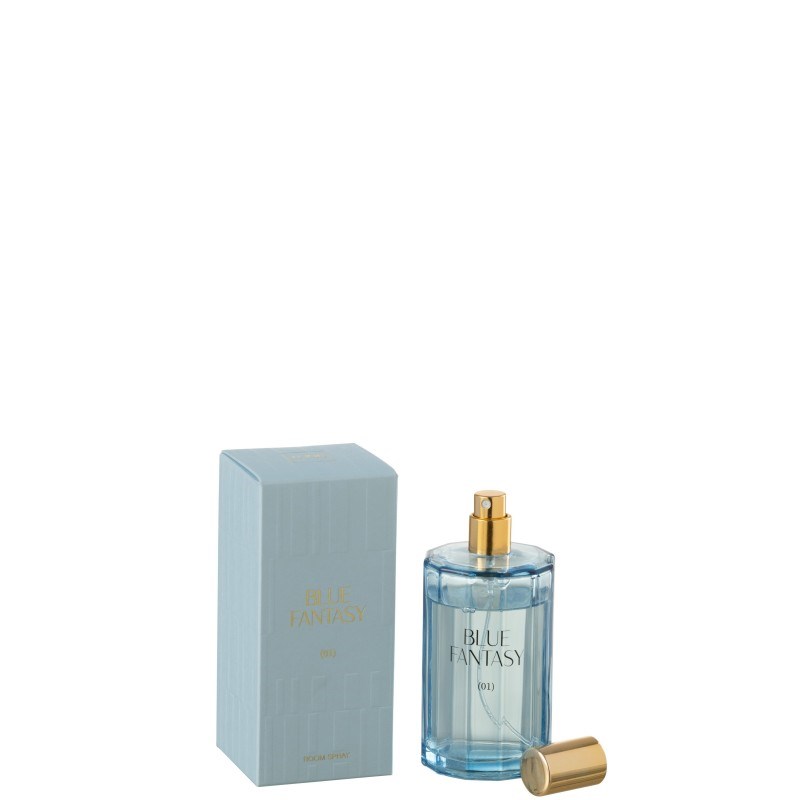 Parfum paraffine bleu h.12.5cm